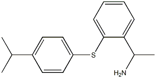 1-(2-{[4-(propan-2-yl)phenyl]sulfanyl}phenyl)ethan-1-amine Struktur