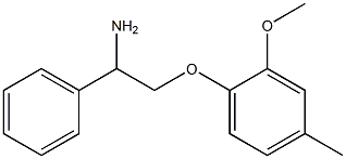 1-(2-amino-2-phenylethoxy)-2-methoxy-4-methylbenzene Struktur