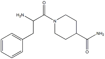 1-(2-amino-3-phenylpropanoyl)piperidine-4-carboxamide Struktur