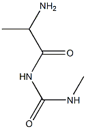 1-(2-aminopropanoyl)-3-methylurea Struktur