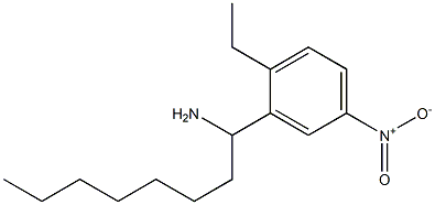 1-(2-ethyl-5-nitrophenyl)octan-1-amine Struktur