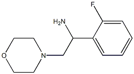 1-(2-fluorophenyl)-2-morpholin-4-ylethanamine Struktur