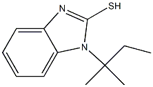 1-(2-methylbutan-2-yl)-1H-1,3-benzodiazole-2-thiol Struktur