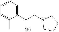 1-(2-methylphenyl)-2-pyrrolidin-1-ylethanamine Struktur