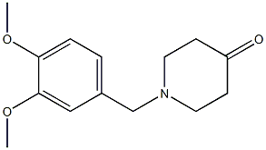 1-(3,4-dimethoxybenzyl)piperidin-4-one Struktur