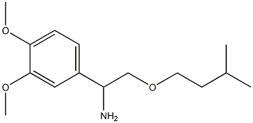 1-(3,4-dimethoxyphenyl)-2-(3-methylbutoxy)ethan-1-amine Struktur