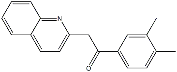 1-(3,4-dimethylphenyl)-2-(quinolin-2-yl)ethan-1-one Struktur