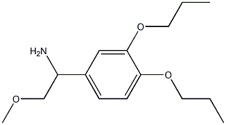 1-(3,4-dipropoxyphenyl)-2-methoxyethanamine Struktur