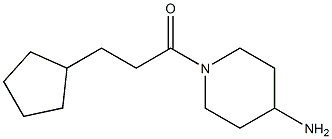 1-(3-cyclopentylpropanoyl)piperidin-4-amine Struktur