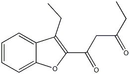 1-(3-ethyl-1-benzofuran-2-yl)pentane-1,3-dione Struktur