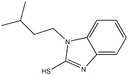 1-(3-methylbutyl)-1H-1,3-benzodiazole-2-thiol Struktur