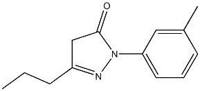 1-(3-methylphenyl)-3-propyl-4,5-dihydro-1H-pyrazol-5-one Struktur