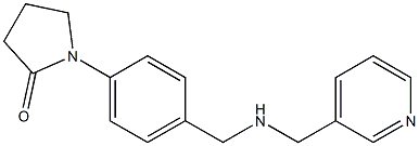 1-(4-{[(pyridin-3-ylmethyl)amino]methyl}phenyl)pyrrolidin-2-one Struktur