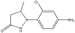 1-(4-amino-2-chlorophenyl)-5-methylpyrazolidin-3-one Struktur