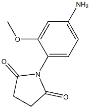 1-(4-amino-2-methoxyphenyl)pyrrolidine-2,5-dione Struktur