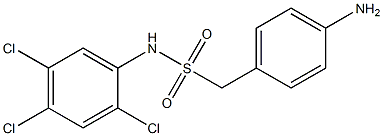 1-(4-aminophenyl)-N-(2,4,5-trichlorophenyl)methanesulfonamide Struktur