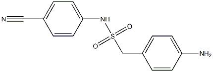 1-(4-aminophenyl)-N-(4-cyanophenyl)methanesulfonamide Struktur