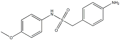 1-(4-aminophenyl)-N-(4-methoxyphenyl)methanesulfonamide Struktur