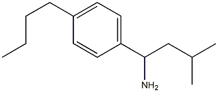 1-(4-butylphenyl)-3-methylbutan-1-amine Struktur