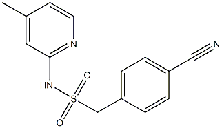 1-(4-cyanophenyl)-N-(4-methylpyridin-2-yl)methanesulfonamide Struktur