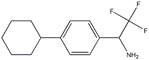 1-(4-cyclohexylphenyl)-2,2,2-trifluoroethan-1-amine Struktur