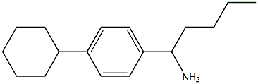 1-(4-cyclohexylphenyl)pentan-1-amine Struktur