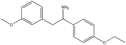 1-(4-ethoxyphenyl)-2-(3-methoxyphenyl)ethan-1-amine Struktur