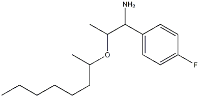 1-(4-fluorophenyl)-2-(octan-2-yloxy)propan-1-amine Struktur