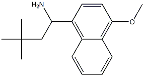 1-(4-methoxynaphthalen-1-yl)-3,3-dimethylbutan-1-amine Struktur