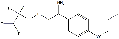 1-(4-propoxyphenyl)-2-(2,2,3,3-tetrafluoropropoxy)ethan-1-amine Struktur