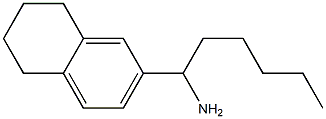 1-(5,6,7,8-tetrahydronaphthalen-2-yl)hexan-1-amine Struktur