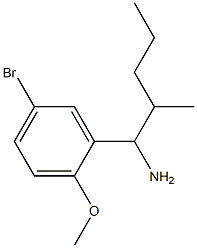 1-(5-bromo-2-methoxyphenyl)-2-methylpentan-1-amine Struktur