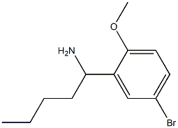 1-(5-bromo-2-methoxyphenyl)pentan-1-amine Struktur