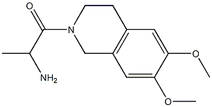 1-(6,7-dimethoxy-3,4-dihydroisoquinolin-2(1H)-yl)-1-oxopropan-2-amine Struktur