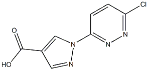 1-(6-chloropyridazin-3-yl)-1H-pyrazole-4-carboxylic acid Struktur