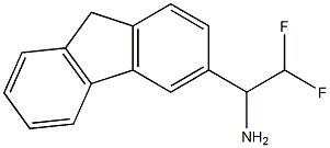 1-(9H-fluoren-3-yl)-2,2-difluoroethan-1-amine Struktur