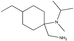 1-(aminomethyl)-4-ethyl-N-methyl-N-(propan-2-yl)cyclohexan-1-amine Struktur