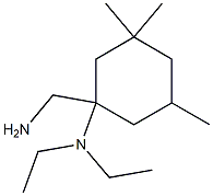 1-(aminomethyl)-N,N-diethyl-3,3,5-trimethylcyclohexan-1-amine Struktur