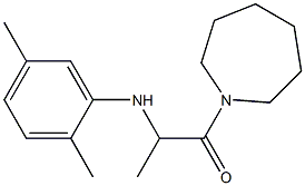 1-(azepan-1-yl)-2-[(2,5-dimethylphenyl)amino]propan-1-one Struktur