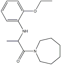 1-(azepan-1-yl)-2-[(2-ethoxyphenyl)amino]propan-1-one Struktur