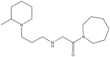 1-(azepan-1-yl)-2-{[3-(2-methylpiperidin-1-yl)propyl]amino}ethan-1-one Struktur