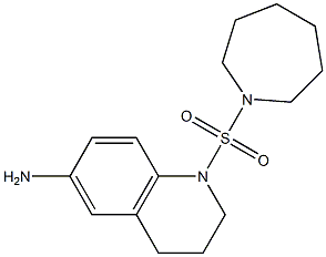 1-(azepane-1-sulfonyl)-1,2,3,4-tetrahydroquinolin-6-amine Struktur