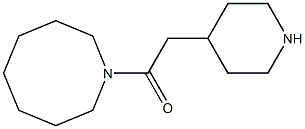 1-(azocan-1-yl)-2-(piperidin-4-yl)ethan-1-one Struktur