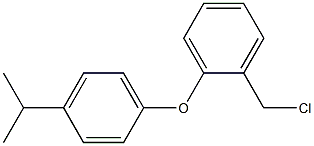 1-(chloromethyl)-2-[4-(propan-2-yl)phenoxy]benzene Struktur