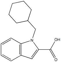 1-(cyclohexylmethyl)-1H-indole-2-carboxylic acid Struktur