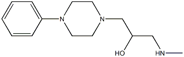 1-(methylamino)-3-(4-phenylpiperazin-1-yl)propan-2-ol Struktur