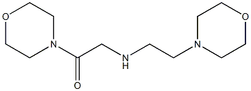 1-(morpholin-4-yl)-2-{[2-(morpholin-4-yl)ethyl]amino}ethan-1-one Struktur