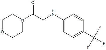 1-(morpholin-4-yl)-2-{[4-(trifluoromethyl)phenyl]amino}ethan-1-one Struktur