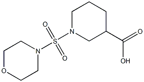 1-(morpholine-4-sulfonyl)piperidine-3-carboxylic acid Struktur