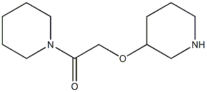 1-(piperidin-1-yl)-2-(piperidin-3-yloxy)ethan-1-one Struktur